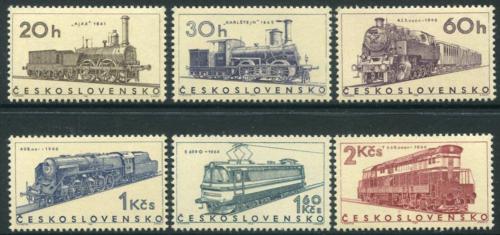 Potovn znmky eskoslovensko 1966 Lokomotivy Mi# 1603-08 Kat 14