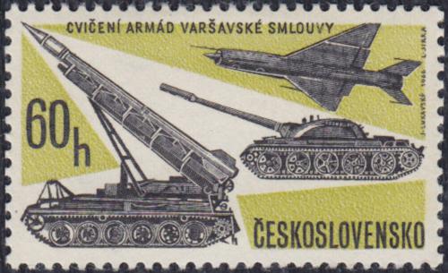 Potovn znmka eskoslovensko 1966 Cvien armd Varavsk smlouvy Mi# 1646
