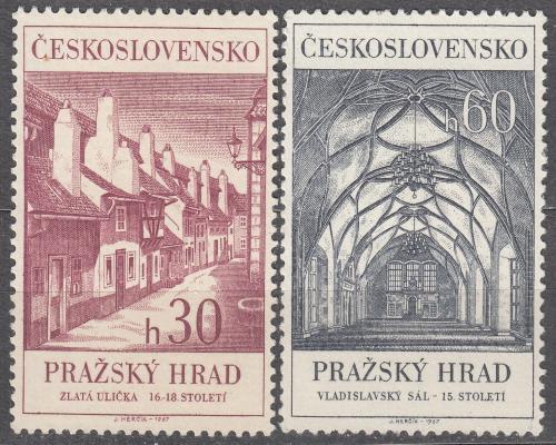 Potovn znmky eskoslovensko 1967 Prask hrad Mi# 1705-06 - zvtit obrzek