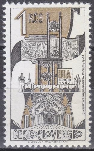 Potovn znmka eskoslovensko 1967 Kongres Mezinrodn unie architekt Mi# 1716