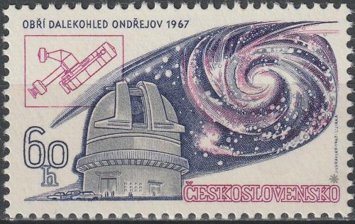 Potovn znmka eskoslovensko 1967 Ob dalekohled Ondejov Mi# 1720