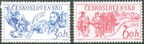 Potovn znmky eskoslovensko 1968 Slovensk vro Mi# 1814-15