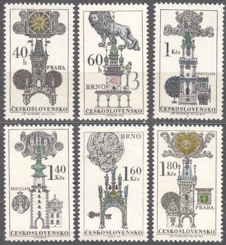 Potovn znmky eskoslovensko 1970 Domovn portly a tty Mi# 1952-57 - zvtit obrzek