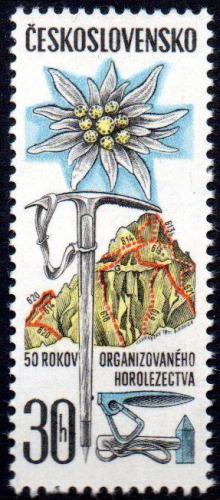Potovn znmka eskoslovensko 1971 Organizovan horolezectv, 50. vro Mi# 2001
