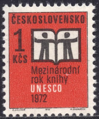 Potovn znmka eskoslovensko 1972 Mezinrodn rok knihy Mi# 2058