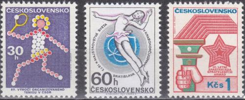 Potovn znmky eskoslovensko 1973 Sportovn udlosti Mi# 2121-23 - zvtit obrzek