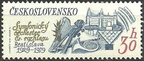 Potovn znmka eskoslovensko 1979 Symfonick orchestr eskoslovenskho rozhlasu Mi# 2501