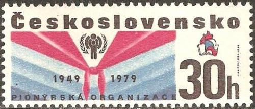 Potovn znmka eskoslovensko 1979 Pionrsk organizace, 30. vro Mi# 2502