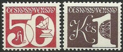 Potovn znmky eskoslovensko 1979 Nominln hodnoty Mi# 2527-28