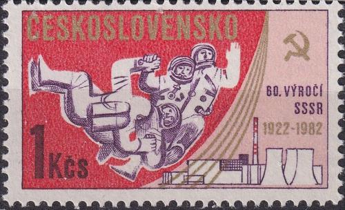 Potovn znmka eskoslovensko 1982 SSSR, 60. vro Mi# 2686 - zvtit obrzek