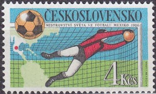 Potovn znmka eskoslovensko 1986 MS ve fotbale Mi# 2862