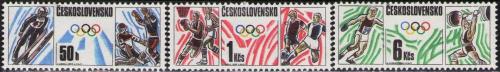 Potovn znmky eskoslovensko 1988 Olympijsk hry Mi# 2941-43