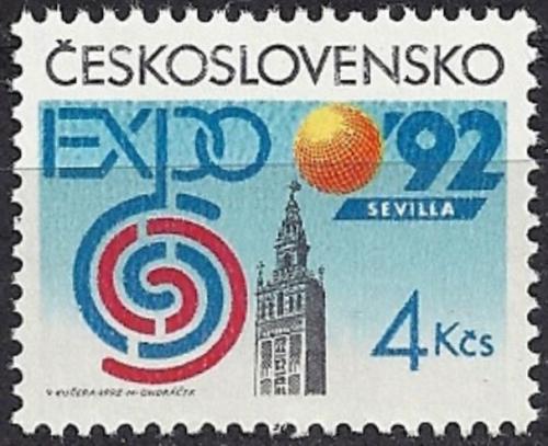 Potovn znmka eskoslovensko 1992 Svtov vstava EXPO 92, Sevilla Mi# 3112 - zvtit obrzek