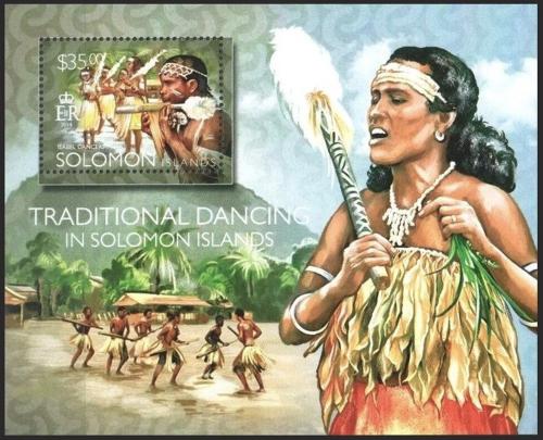 Potovn znmka alamounovy ostrovy 2014 Tradin tanec Mi# Block 334 Kat 12 - zvtit obrzek