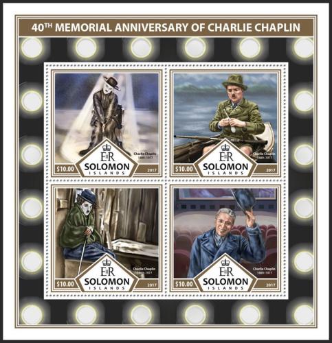 Potovn znmky alamounovy ostrovy 2017 Charlie Chaplin Mi# 4597-4600 Kat 12 - zvtit obrzek
