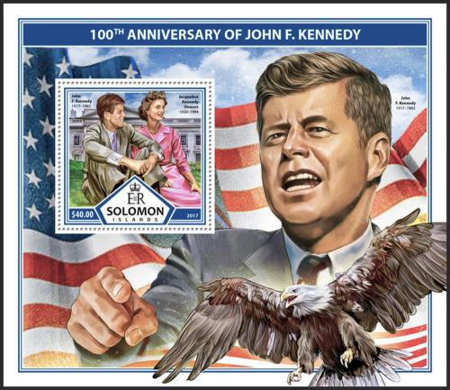 Potovn znmka alamounovy ostrovy 2017 John F. Kennedy Mi# Block 671 Kat 12 - zvtit obrzek