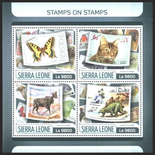 Potovn znmky Sierra Leone 2017 Fauna na znmkch Mi# 8540-43 Kat 11