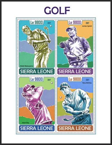 Potovn znmky Sierra Leone 2017 Golf Mi# 8985-88 Kat 11 - zvtit obrzek