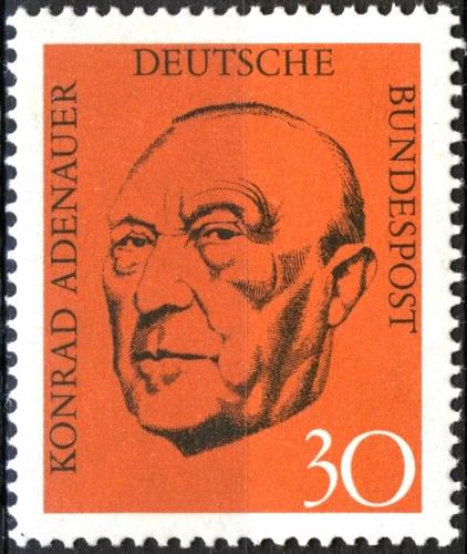 Potovn znmka Nmecko 1968 Prezident Konrad Adenauer Mi# 567 - zvtit obrzek