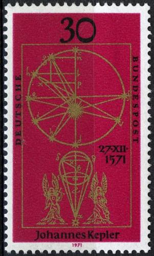 Potovn znmka Nmecko 1971 Johannes Kepler Mi# 688 - zvtit obrzek