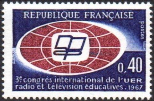Potovn znmka Francie 1967 Kongres Vzdlvn pes televizi a rozhlas Mi# 1573