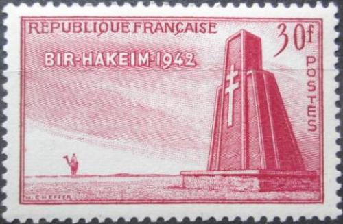 Potovn znmka Francie 1952 Pamtnk u Bir-Hakeim Mi# 943
