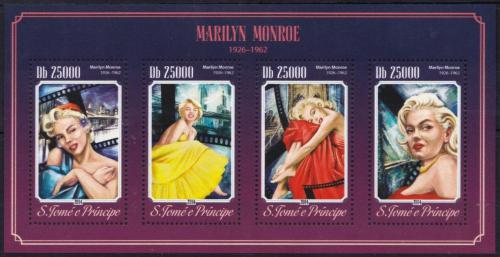 Potovn znmky Svat Tom 2014 Marilyn Monroe Mi# 5950-53 Kat 10 - zvtit obrzek