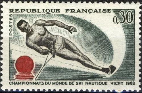 Potovn znmka Francie 1963 Vodn lyovn Mi# 1449