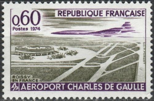 Potovn znmka Francie 1974 Letit Charles-de-Gaulle Mi# 1866