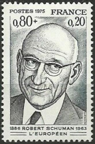 Potovn znmka Francie 1975 Robert Schuman, politik Mi# 1918 - zvtit obrzek