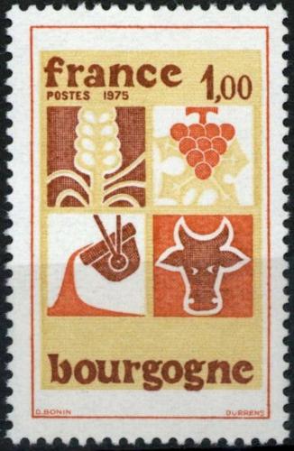 Potovn znmka Francie 1975 Region Burgundsko Mi# 1936