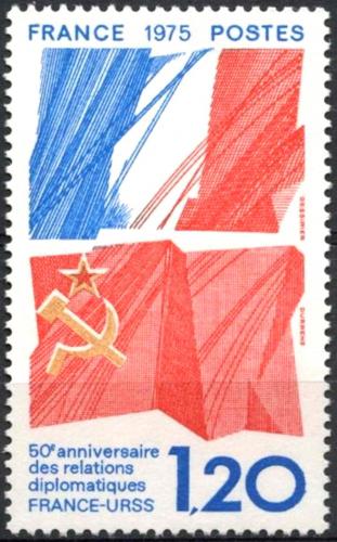 Potovn znmka Francie 1975 Diplomatick vztahy se SSSR, 50. vro Mi# 1941