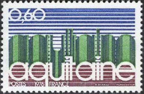 Potovn znmka Francie 1976 Region Akvitnie Mi# 1964