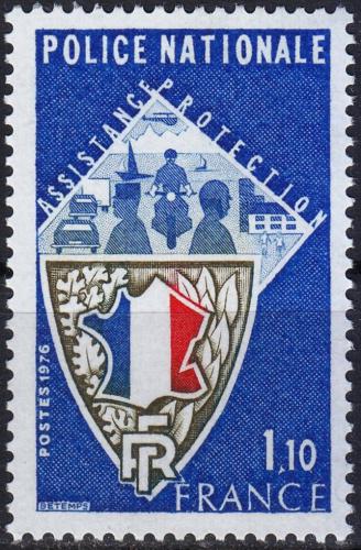 Potovn znmka Francie 1976 Sttn policie Mi# 1995