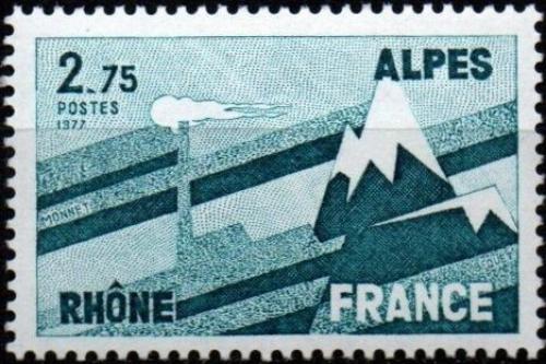 Potovn znmka Francie 1977 Region Rhne-Alpes Mi# 2008