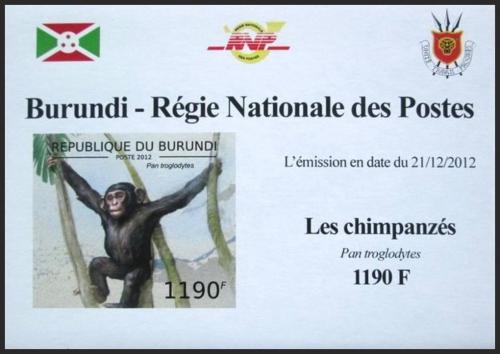 Potovn znmka Burundi 2012 impanz uenliv neperf. DELUXE Mi# 2854 B Block - zvtit obrzek