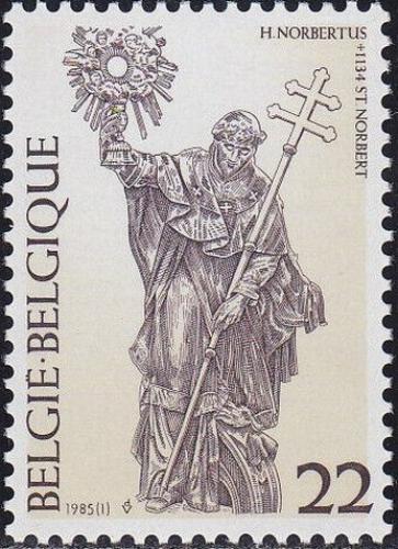 Potovn znmka Belgie 1985 Svat Norbert Mi# 2208 - zvtit obrzek