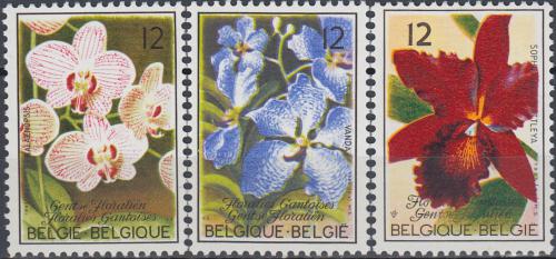 Potovn znmky Belgie 1985 Orchideje Mi# 2215-17