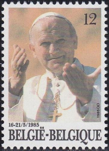 Potovn znmka Belgie 1985 Pape Jan Pavel II. Mi# 2218