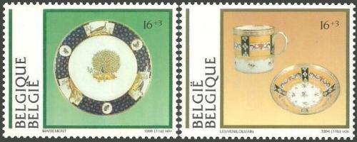 Potovn znmky Belgie 1994 Porceln Mi# 2618-19