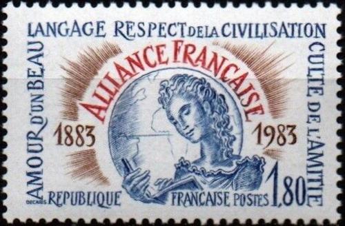 Potovn znmka Francie 1983 Francouzsk kulturn institut Mi# 2383