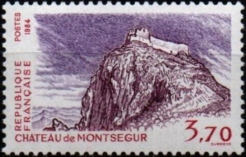 Potovn znmka Francie 1984 Ruiny Montsgur Mi# 2461