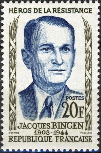 Potovn znmka Francie 1958 Jacques Bingen Mi# 1196