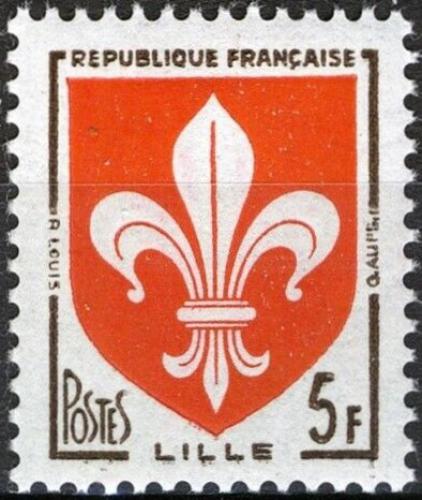 Potovn znmka Francie 1958 Znak Lille Mi# 1223