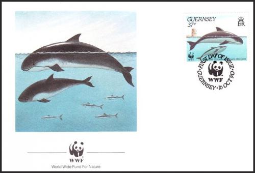 FDC Guernsey 1990 Sviucha, WWF 104 Mi# 500 - zvtit obrzek