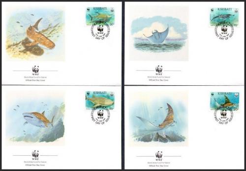 FDC Kiribati 1991 Mosk fauna, WWF 105 Mi# 566-69 - zvtit obrzek