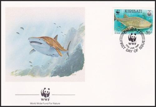 FDC Kiribati 1991 ralok obrovsk, WWF 105 Mi# 569