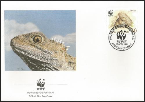 FDC Nov Zland 1991 Hatrie novozlandsk, WWF 110 Mi# 1160 - zvtit obrzek