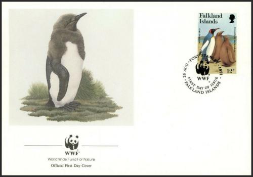 FDC Falklandsk ostrovy 1991 Tuk patagonsk, WWF 117 Mi# 540