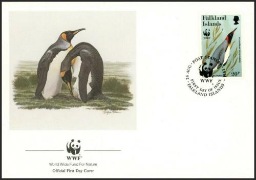 FDC Falklandsk ostrovy 1991 Tuk patagonsk, WWF 117 Mi# 541